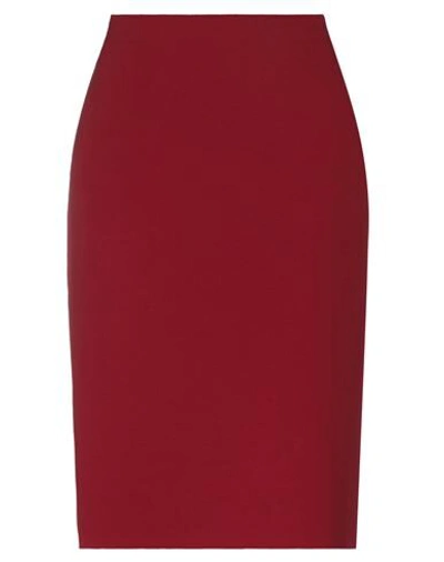 Emporio Armani Midi Skirts In Red