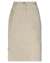 Alberta Ferretti Midi Skirts In Beige