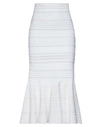Alexander Mcqueen Woman Midi Skirt White Size L Viscose, Polyester