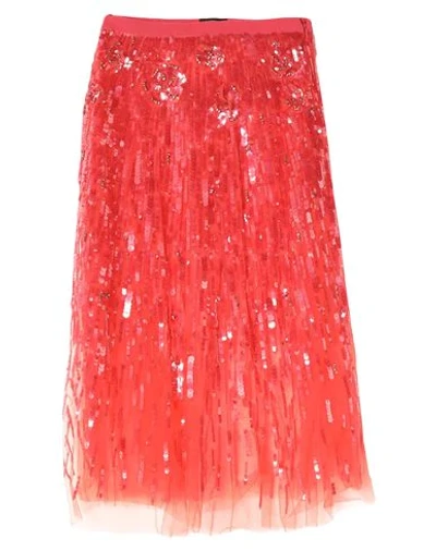 Elisabetta Franchi Midi Skirts In Red