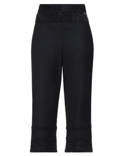 Twinset Cropped Pants In Black