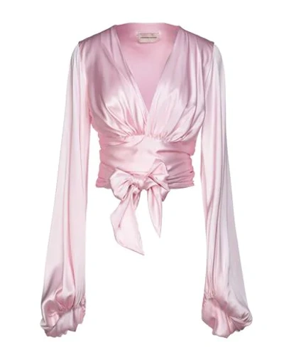 Alexandre Vauthier Alexandre V Au Thier Women's  Pink Silk Blouse