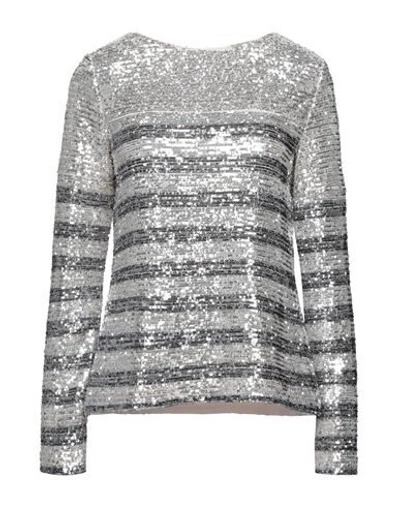 IN THE MOOD FOR LOVE IN THE MOOD FOR LOVE WOMAN TOP SILVER SIZE S POLYESTER,38962812MS 4