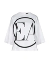 EMPORIO ARMANI EMPORIO ARMANI WOMAN TOP WHITE SIZE 6 COTTON, ELASTANE,38972394KF 5