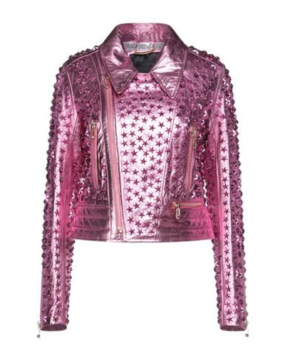 Philipp Plein Jackets In Fuchsia