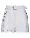Twinset Denim Shorts In White