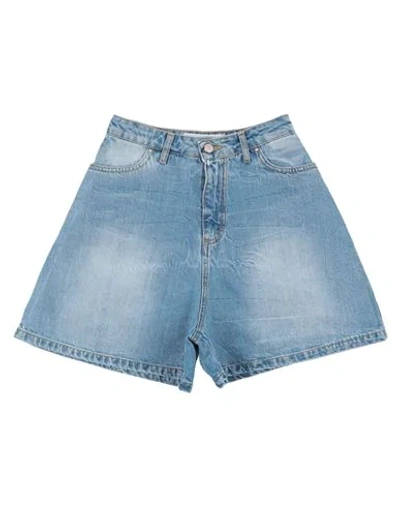 Fly Girl Denim Shorts In Blue