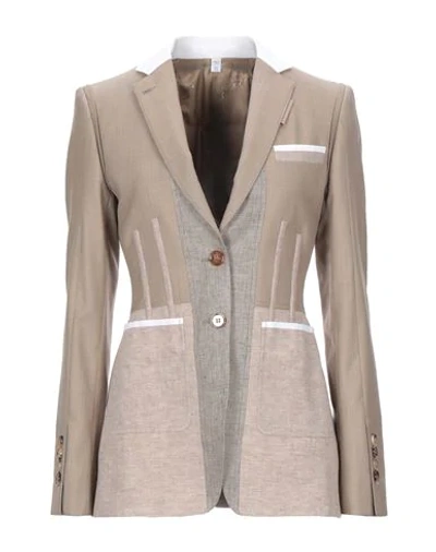 Burberry Suit Jackets In Beige