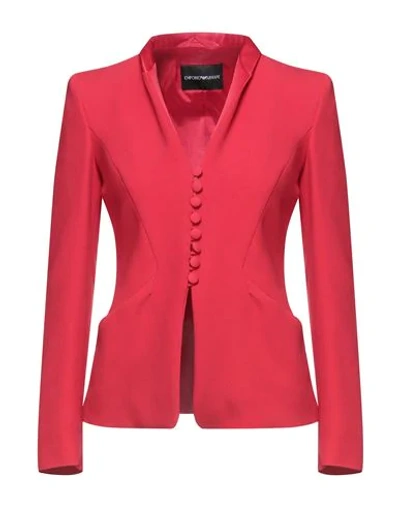 Emporio Armani Suit Jackets In Red