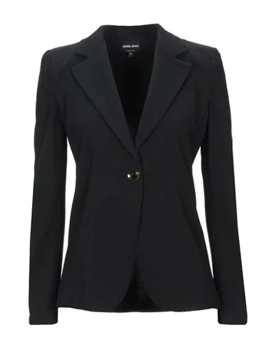 Giorgio Armani Suit Jackets In Black
