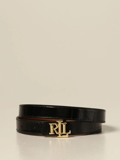 Ralph Lauren Lauren  Belt Lauren  Belt In Reversible Leather In Black