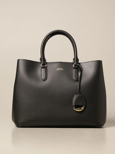 Ralph Lauren Lauren  Handbag Lauren  Leather Handbag In Black