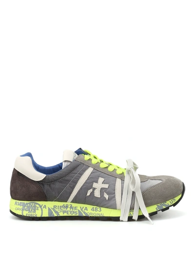 Premiata Lucy Panelled Low-top Sneakers In Grey
