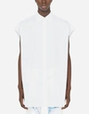 DOLCE & GABBANA SLEEVELESS COTTON SHIRT