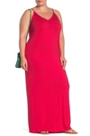 Abound V-neck Sleeveless Maxi Dress In Red Chinoise