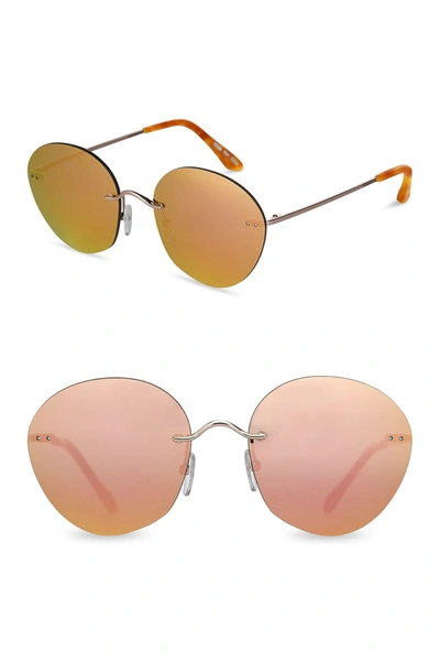 Toms Round 55mm Clara Sunglasses In Pink