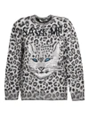 ALBERTA FERRETTI ALBERTA FERRETTI LEOPARD PATTERNED JUMPER IN GREY