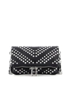 ZADIG & VOLTAIRE STUDDED LEATHER MINI BAG IN BLACK