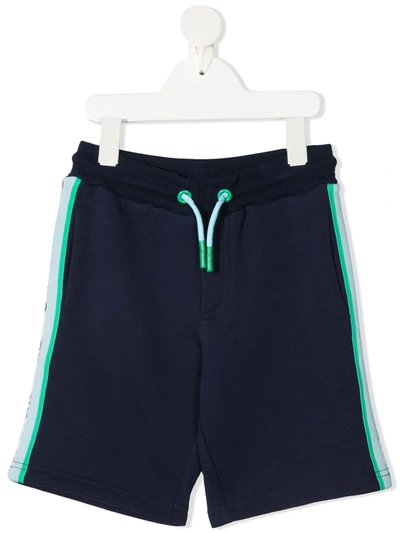Marc Jacobs Kids' Logo-print Cotton Deck Shorts In Navy