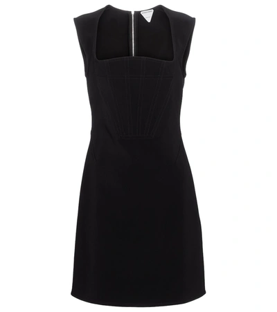 Bottega Veneta Viscose Blend Mini Dress In Black