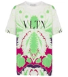 VALENTINO PRINTED COTTON T-SHIRT,P00538108