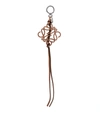 Loewe Brown Leather Anagram Pendant In Brown