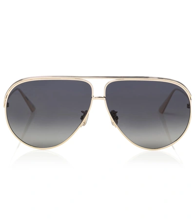 Dior Ever Au Rose Gold Pilot Sunglasses In Grey ModeSens
