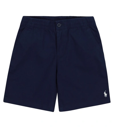 Polo Ralph Lauren Kids' Stretch-cotton Shorts In Blue