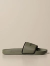 The North Face M Base Camp Slide Iii New Taupe Military Green Rubber Slides With Logo - Base Camp Slide Iii In Military