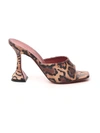 AMINA MUADDI AMINA MUADDI LUPITA LEOPARD PRINT HEELED SLIPPERS