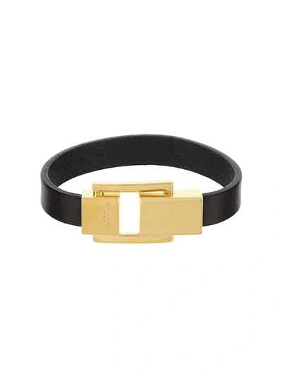 Saint Laurent Classic Leather Bracelet In Black