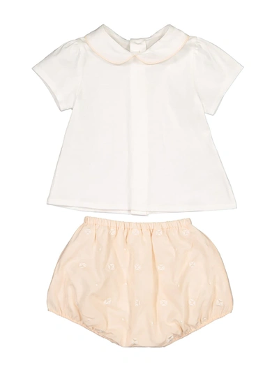 Chloé Kids Clothing Set For Girls In White