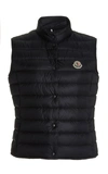 Moncler Liane Quilted Shell Down Vest In Navy