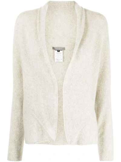 Suzusan Shawl-collar Cashmere Cardigan In Grey