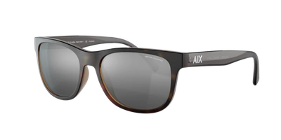 Armani Exchange Man Sunglass Ax4103s In Mirror Silver Polar