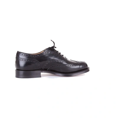 Church's Mens Black Leather Lace-up Shoes