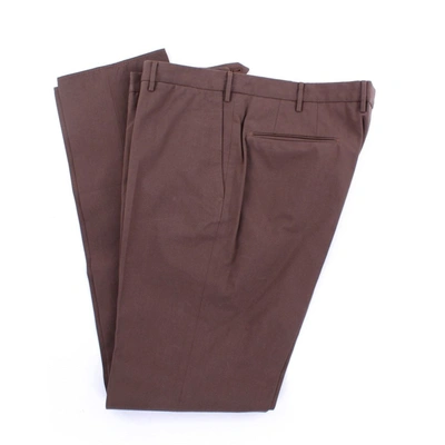Incotex Soft Cotton Pants In Brown