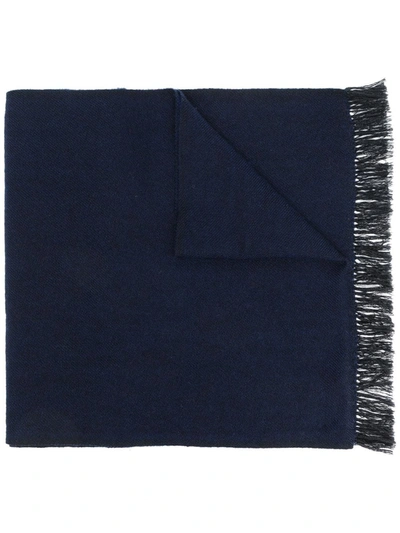 Norlha Prince Frayed Scarf In Blue
