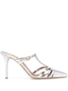 MALONE SOULIERS POINTED-TOE MID-HEEL MULES