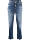 DONDUP KOONS LOOSE-FIT CROPPED JEANS