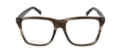 Gucci Gg0452o-30006486003 Square/rectangle Eyeglasses In Clear