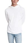 Rag & Bone White Cotton Carded Flame Hoodie In White