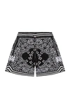 Amiri Bandana Basketball Track Shorts In Black