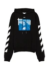 OFF-WHITE BLUE MONA LISA HOODIE,OFFF-MK48