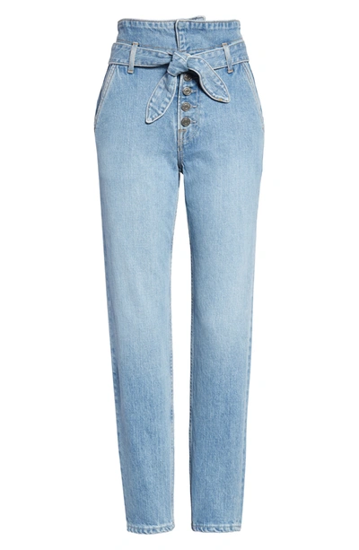 Grlfrnd Emery Belted Straight Leg Jeans In G1341