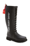OFF-WHITE FOR RAINY DAYS WATERPROOF RAIN BOOT,OWIE006R21PLA0011001