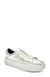 Allsaints Isha Platform Sneaker In Silver Crack