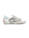 GOLDEN GOOSE SUPERSTAR SNEAKERS WITH SPARKLES,GWF00104/F000284/80287