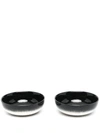 Ann Deumelemeester X Serax Light And Shadow Ceramic High Plate In Black