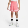 Nike Fly Crossover Big Kids' Training Shorts In Sunset Pulse,white,white